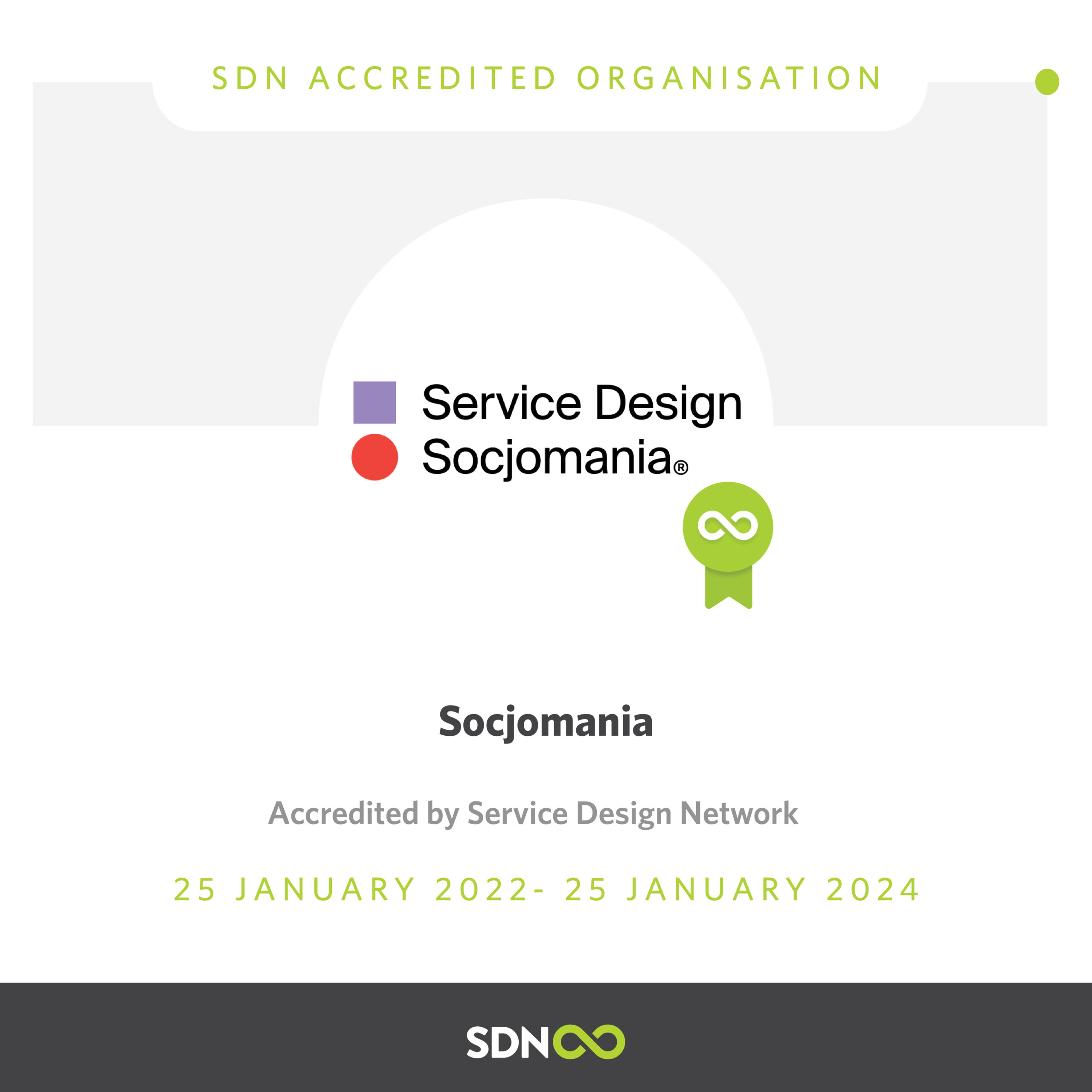 Badge_SDN Acreditated Organisation_Socjomania